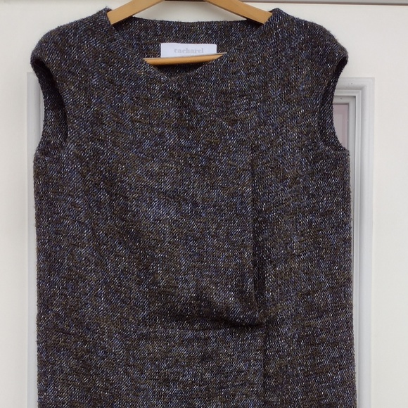 Cacharel Paris wool faux-wrap dress - Picture 3 of 11